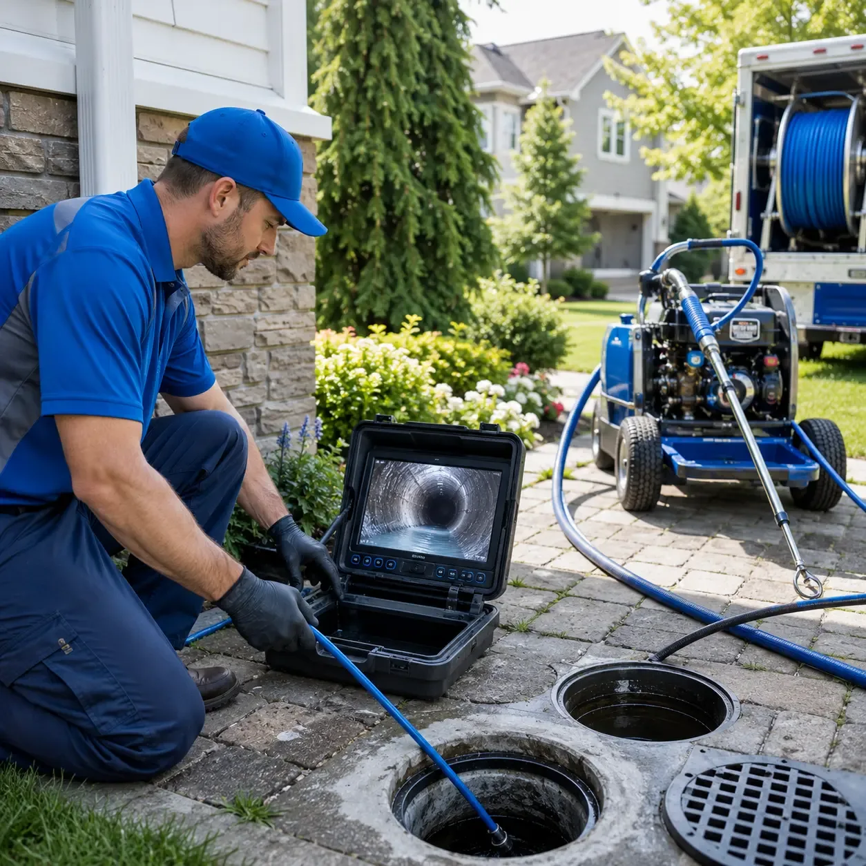 Outdoor drain cleaning professionals serving Milford, CA