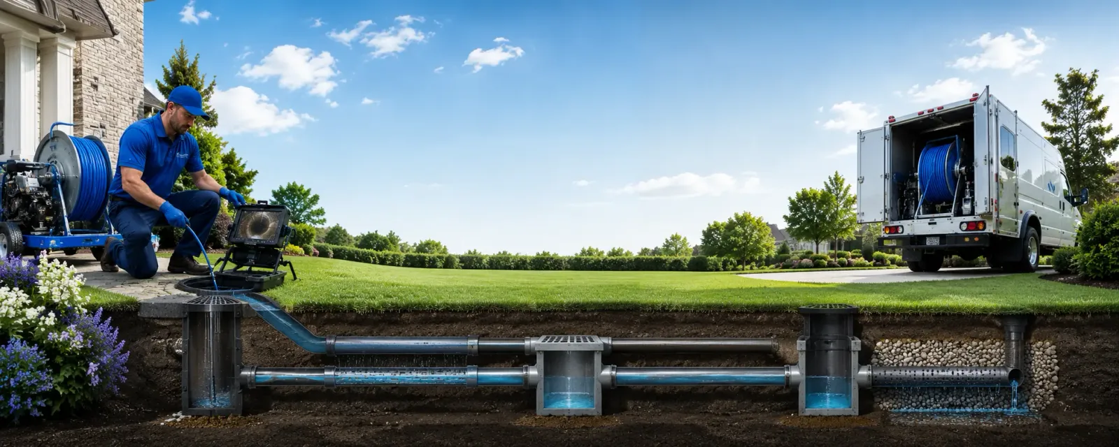 Outdoor drain cleaning information for Milford, CA